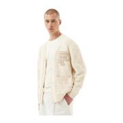 Filling Pieces Varsity Cardigan Antique White White, Herr