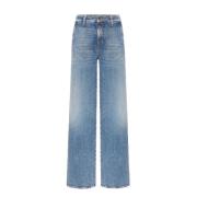 Cambio Stiliga Anouk Jeans för Kvinnor Blue, Dam