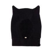 Coperni Svart Stickad Horn Beanie Mössa Black, Unisex