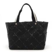 Chanel Vintage Pre-owned Canvas chanel-vskor Black, Dam