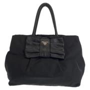 Prada Vintage Pre-owned Canvas totevskor Black, Dam