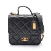 Chanel Vintage Pre-owned Canvas chanel-vskor Black, Dam