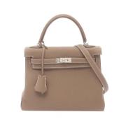 Hermès Vintage Pre-owned Laeder handvskor Gray, Dam