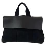 Hermès Vintage Pre-owned Canvas handvskor Black, Dam