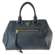 Prada Vintage Pre-owned Laeder totevskor Black, Dam