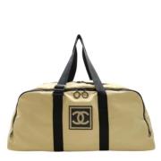 Chanel Vintage Pre-owned Tyg chanel-vskor Beige, Dam