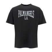 Palm Angels College Print T-shirt Black, Herr