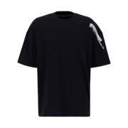 Alpha Industries Flock Logo T-Tröja Svart 2024 Black, Herr