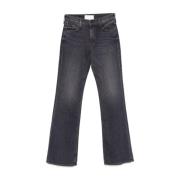 Mother Bootcut Jeans med 35-tums insömningslängd Black, Dam