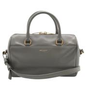 Yves Saint Laurent Vintage Pre-owned Laeder handvskor Gray, Dam