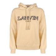 Lanvin Beige Sweatshirt - Regular Fit - Kallt Väder - 100% Bomull Beig...