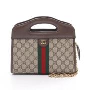 Gucci Vintage Pre-owned Canvas gucci-vskor Beige, Dam