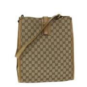 Gucci Vintage Pre-owned Canvas gucci-vskor Beige, Dam