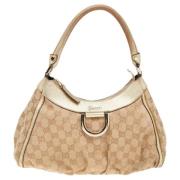 Gucci Vintage Pre-owned Canvas gucci-vskor Beige, Dam