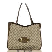 Gucci Vintage Pre-owned Canvas gucci-vskor Beige, Dam