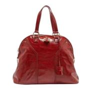 Yves Saint Laurent Vintage Pre-owned Laeder axelremsvskor Red, Dam