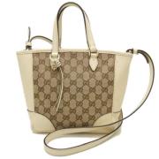 Gucci Vintage Pre-owned Canvas gucci-vskor Beige, Dam