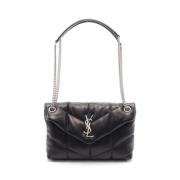 Yves Saint Laurent Vintage Pre-owned Laeder axelremsvskor Black, Dam