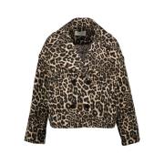 Amélie & Amélie Leopard Print Jasje för Kvinnor Multicolor, Dam