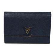 Louis Vuitton Vintage Pre-owned Laeder plnbcker Blue, Dam