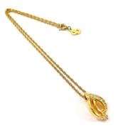 Dior Vintage Pre-owned Metall halsband Yellow, Dam