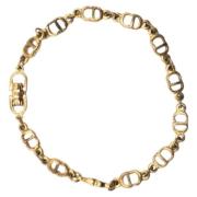 Dior Vintage Pre-owned Metall armband Yellow, Dam