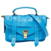 Proenza Schouler Pre-owned Pre-owned Laeder handvskor Blue, Dam