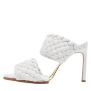 Bottega Veneta Vintage Pre-owned Laeder sandaler White, Dam