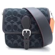 Coach Pre-owned Pre-owned Canvas axelremsvskor Black, Dam