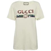 Gucci Vintage Pre-owned Bomull toppar White, Dam