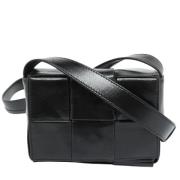 Bottega Veneta Vintage Pre-owned Laeder axelremsvskor Black, Dam