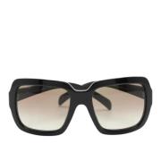 Prada Vintage Pre-owned Acetat solglasgon Black, Dam