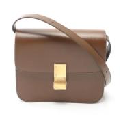 Celine Vintage Pre-owned Laeder axelremsvskor Brown, Dam