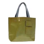 Prada Vintage Pre-owned Canvas prada-vskor Yellow, Dam