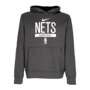 Nike Brooklyn Nets Hoodie Tech Fleece Antracit Gray, Herr