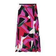 Diane Von Furstenberg Kjol Whitley Multicolor, Dam