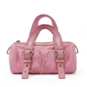 Yves Saint Laurent Vintage Pre-owned Canvas handvskor Pink, Dam