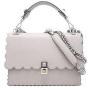 Fendi Vintage Pre-owned Laeder axelremsvskor Gray, Dam