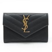 Yves Saint Laurent Vintage Pre-owned Laeder plnbcker Black, Dam