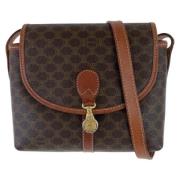 Celine Vintage Pre-owned Canvas axelremsvskor Brown, Dam