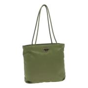 Prada Vintage Pre-owned Laeder totevskor Green, Dam