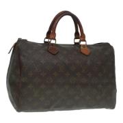 Louis Vuitton Vintage Pre-owned Canvas handvskor Brown, Dam