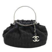 Chanel Vintage Pre-owned Canvas chanel-vskor Black, Dam