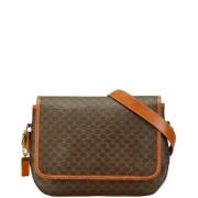 Celine Vintage Pre-owned Laeder axelremsvskor Brown, Dam