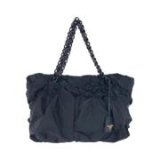 Prada Vintage Pre-owned Canvas totevskor Black, Dam