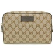 Gucci Vintage Pre-owned Canvas gucci-vskor Beige, Dam