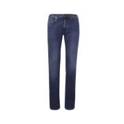 Incotex Blå Division Slim Fit Jeans Blue, Herr