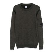 C.P. Company Brun Crewneck Tröja Gray, Herr