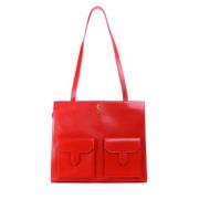 Yves Saint Laurent Vintage Pre-owned Laeder totevskor Red, Dam