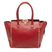 Valentino Vintage Pre-owned Laeder totevskor Red, Dam